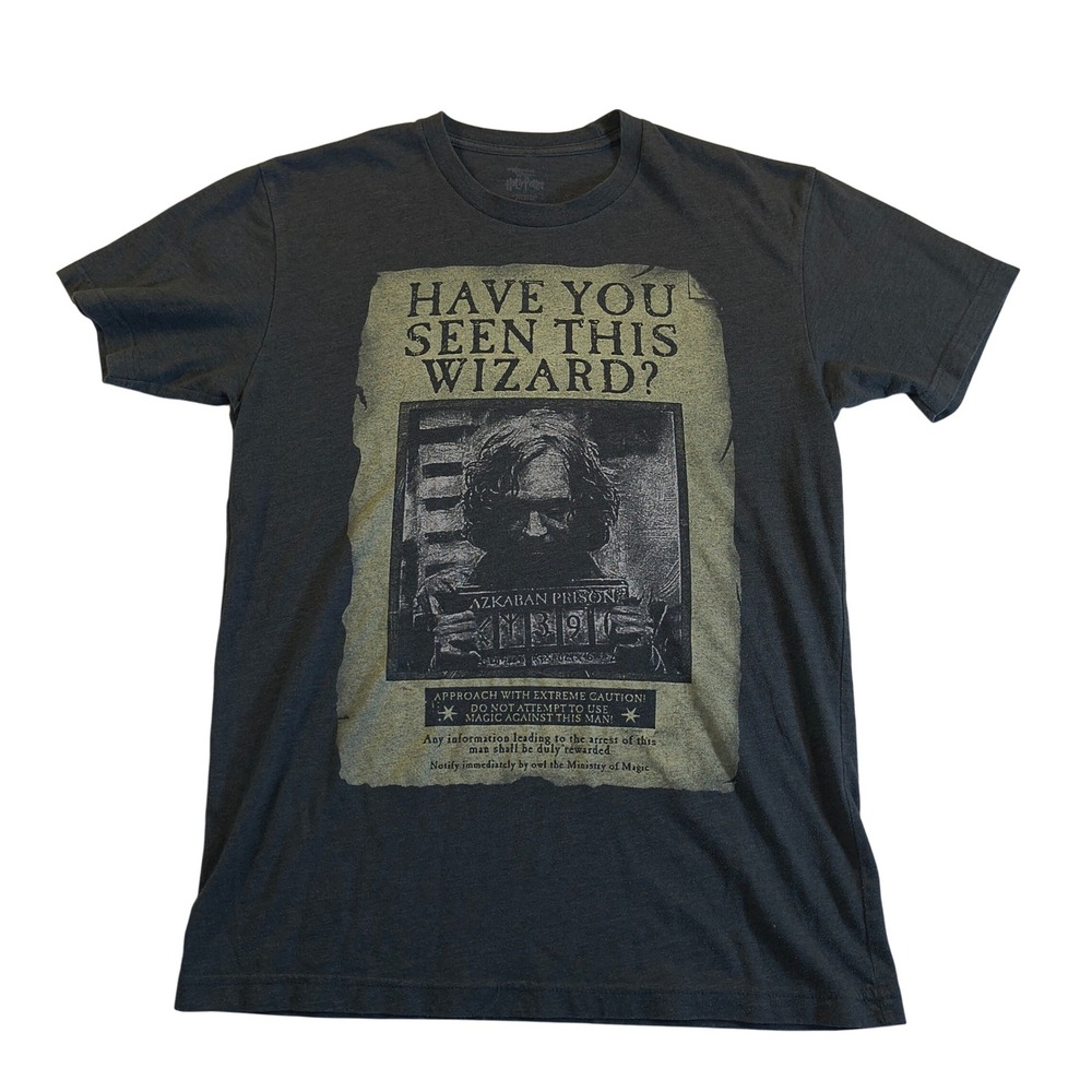 Harry Potter Azkaban Prison Wanted‎ Poster T Shirt Men's Size Medium Graphic Tee